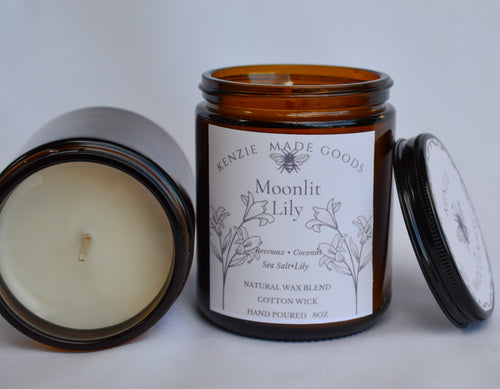 Moonlit Lily 8oz Candle